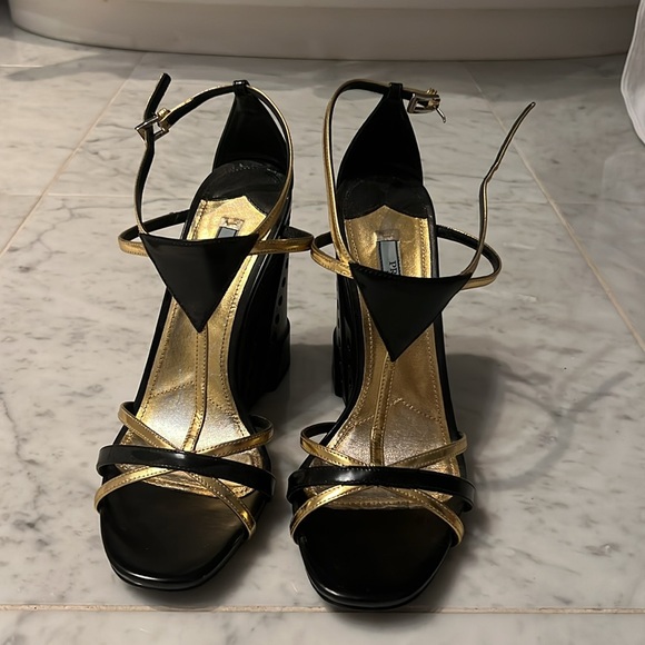 Prada Strap Wedge Sandal - Picture 8 of 14